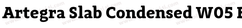 Artegra Slab Condensed W05 Bold字体转换